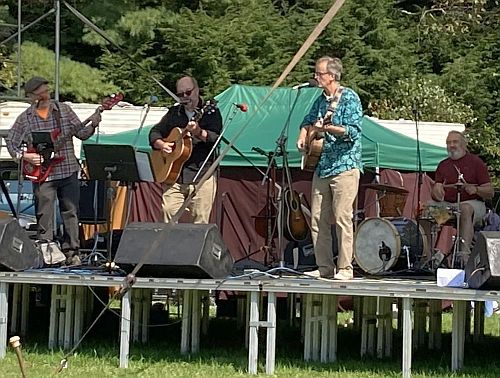 Jud Caswell, Bill Gawley, Nat Hussey, & Alfred Lund at 2023 Common Ground Fair