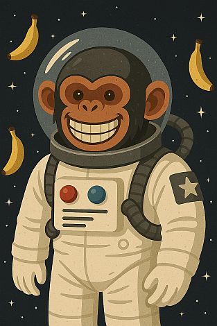 Monkey in a space suit
