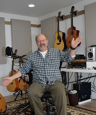 Bill in his new studio space